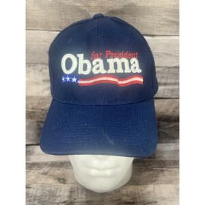 Barack Obama Logo Adult 44th President Blue Baseball Cap One Size